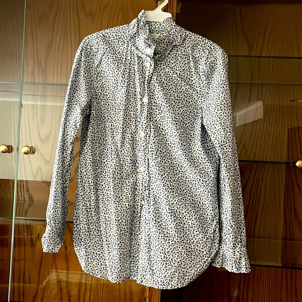 Liberty print shirt from J Crew.